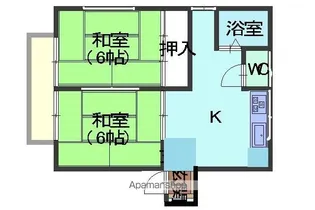 エステート稲葉【1階】の間取り